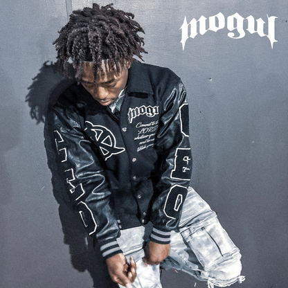 "CEO” Leather Varsity Jacket