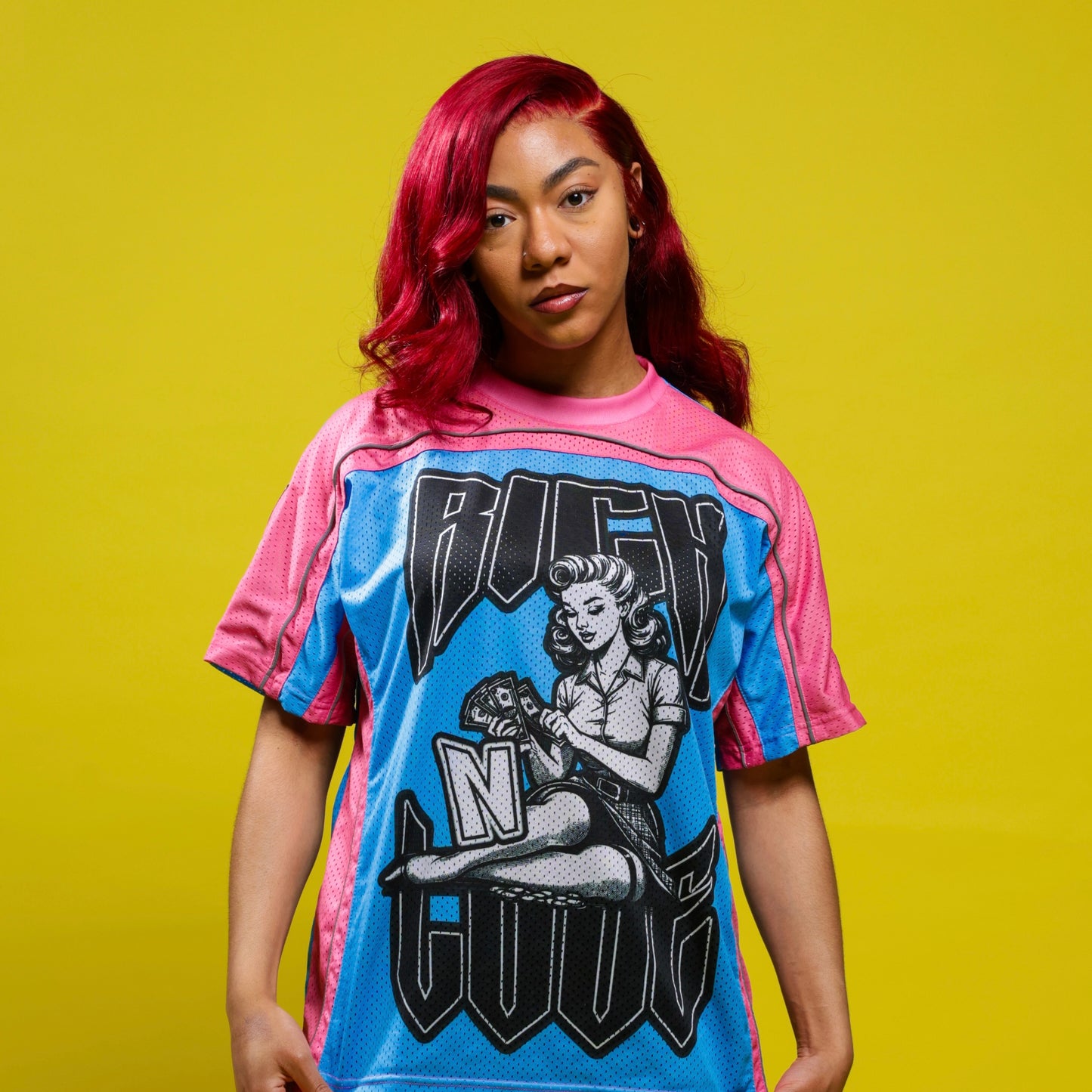 $ Rich N Love x Mogul Mesh Jersey (COTTON CANDY)