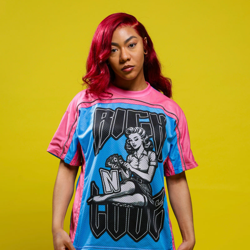 $ Rich N Love x Mogul Mesh Jersey (COTTON CANDY)