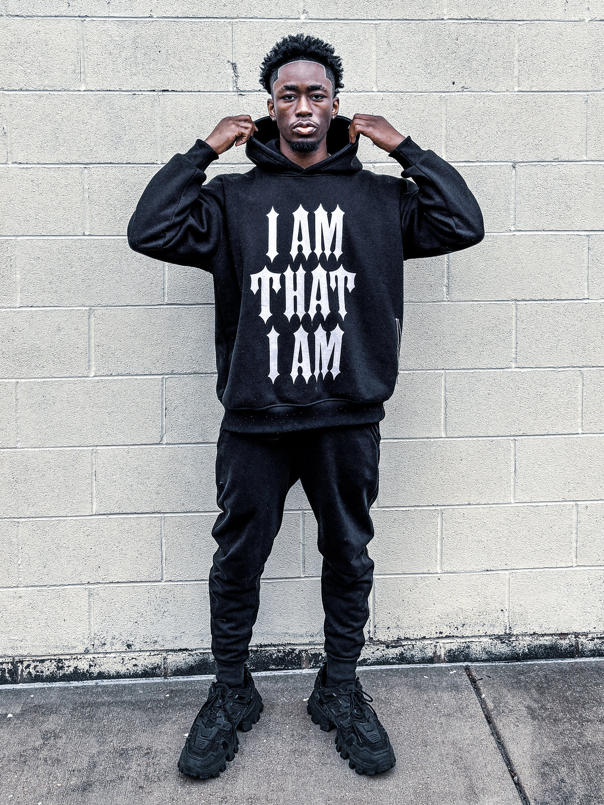 I AM Hoodie (All-Over Rhinestone/Heavyweight)