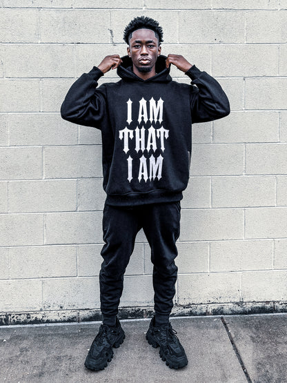 I AM Hoodie (All-Over Rhinestone/Heavyweight)