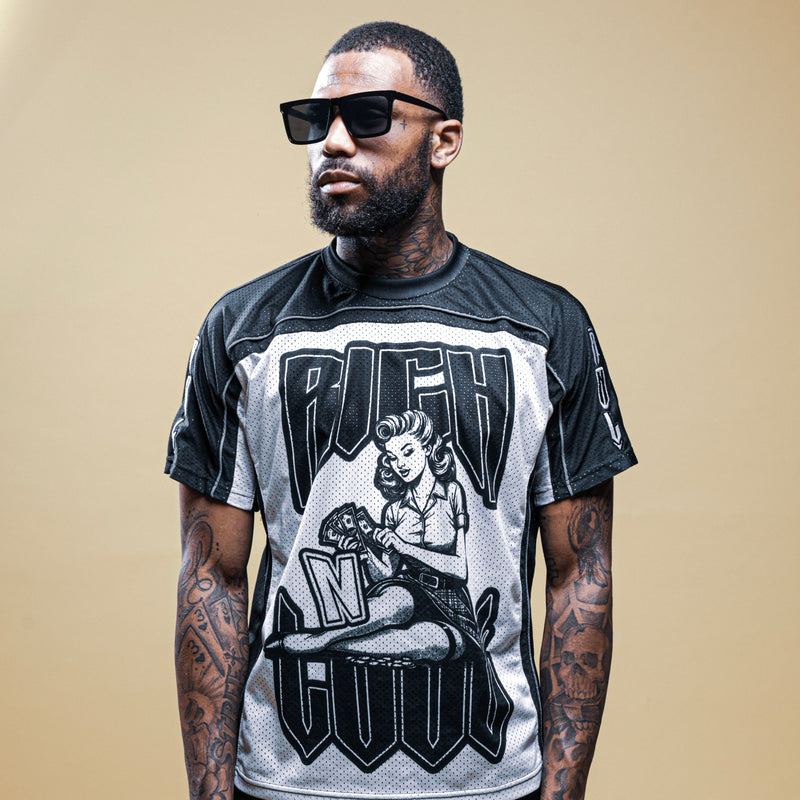 $ Rich N Love x Mogul Mesh Jersey (PANDA)