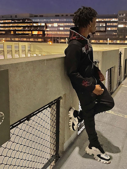 2XL Shoot Baby Hoodie Xanman Collab Full Zip Red