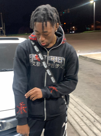 2XL Shoot Baby Hoodie Xanman Collab Full Zip Red