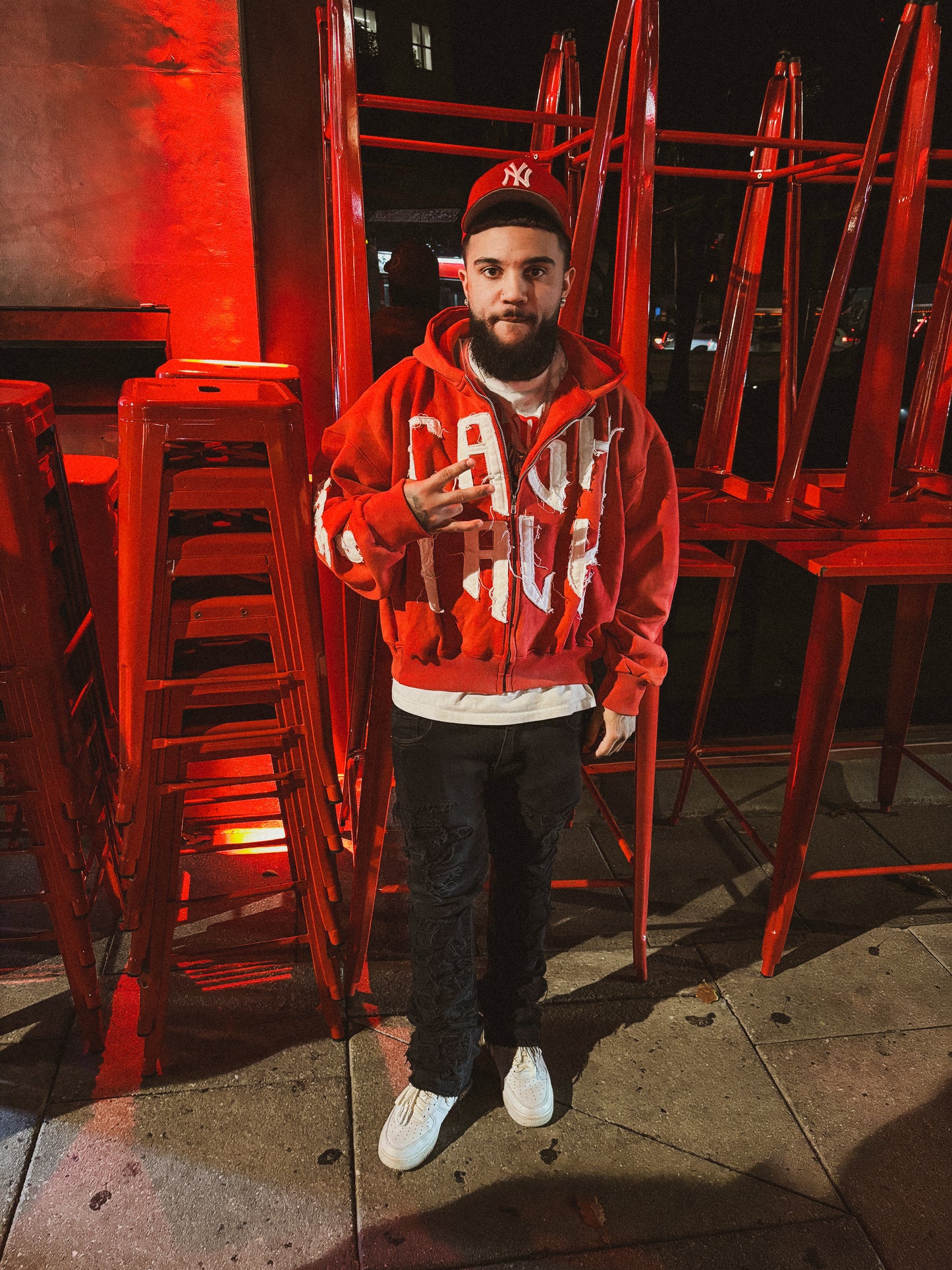 CA$HTALK x MOGUL Hoodie (Red)