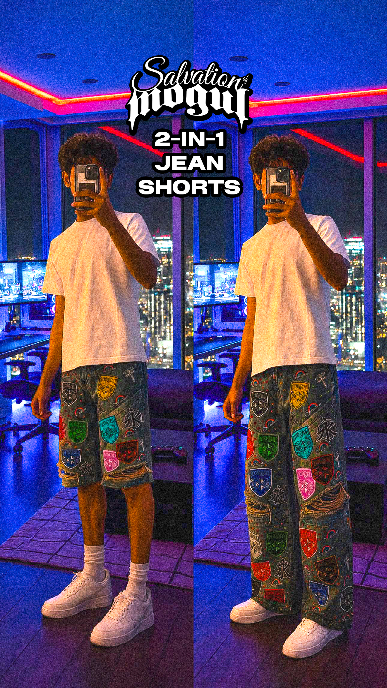 *PRE-ORDER* Renaissance Jeans/Jorts (2-in-1 Detachable)
