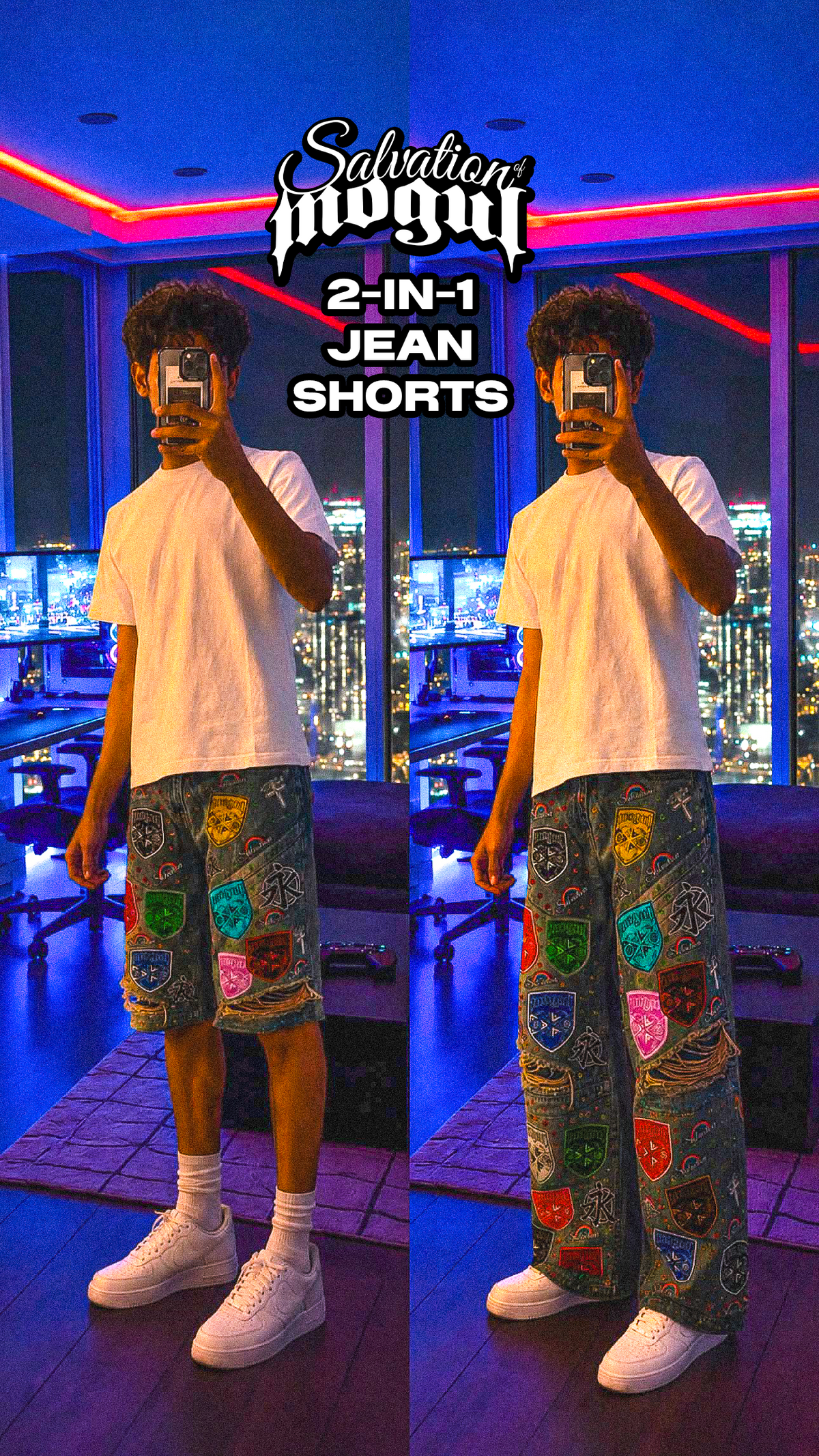 *PRE-ORDER* Renaissance Jeans/Jorts (2-in-1 Detachable)