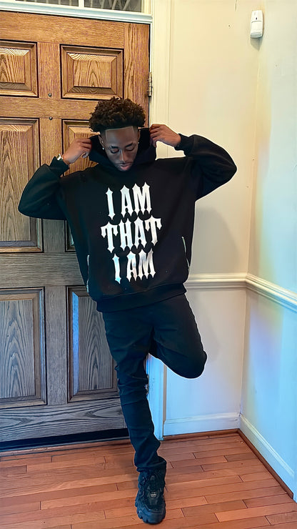 I AM Hoodie (All-Over Rhinestone/Heavyweight)