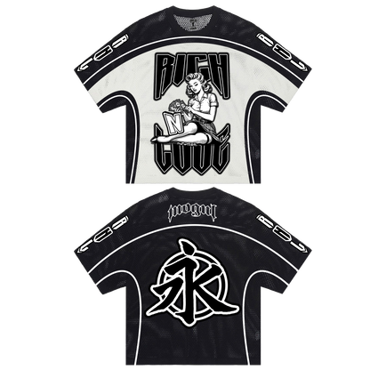 $ Rich N Love x Mogul Mesh Jersey (PANDA)