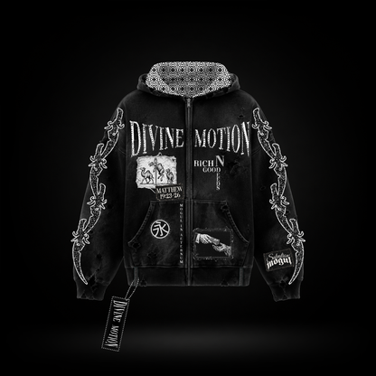 *Pre-Order* Divine Motion Hoodie (Black/White)