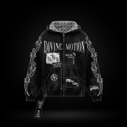 *Pre-Order* Divine Motion Hoodie (Black/White)