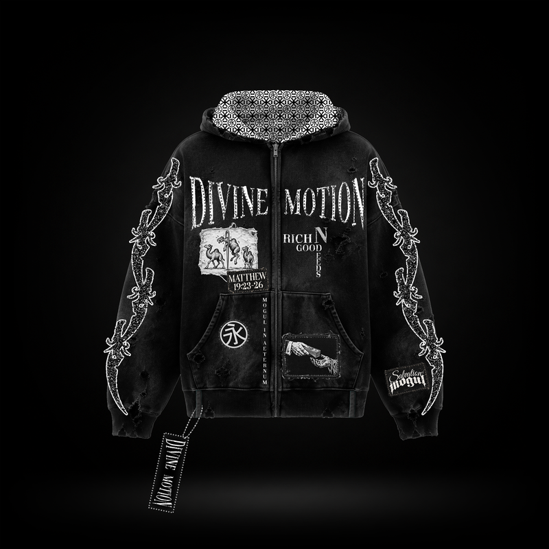 *Pre-Order* Divine Motion Hoodie (Black/White)
