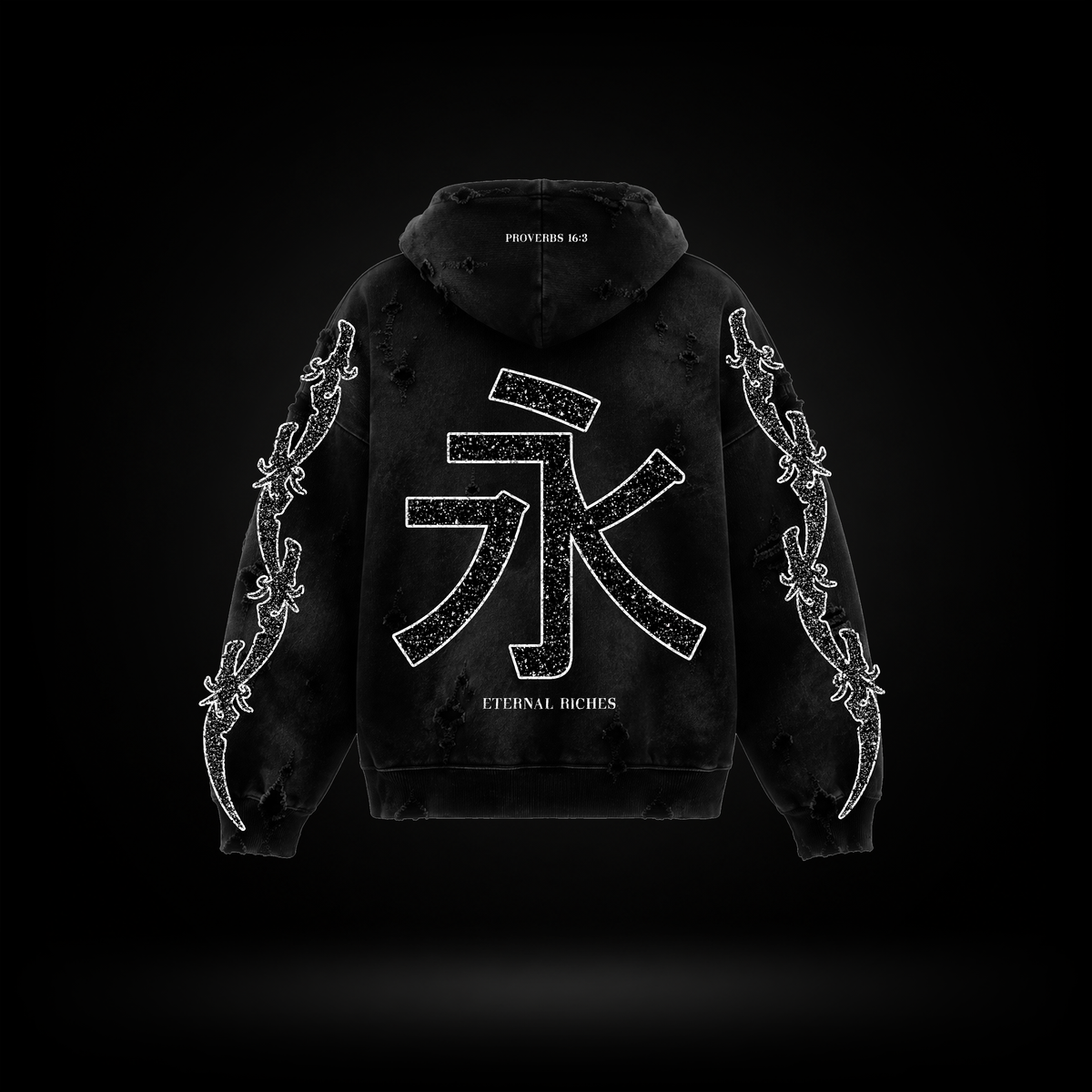 *Pre-Order* Divine Motion Hoodie (Black/White)