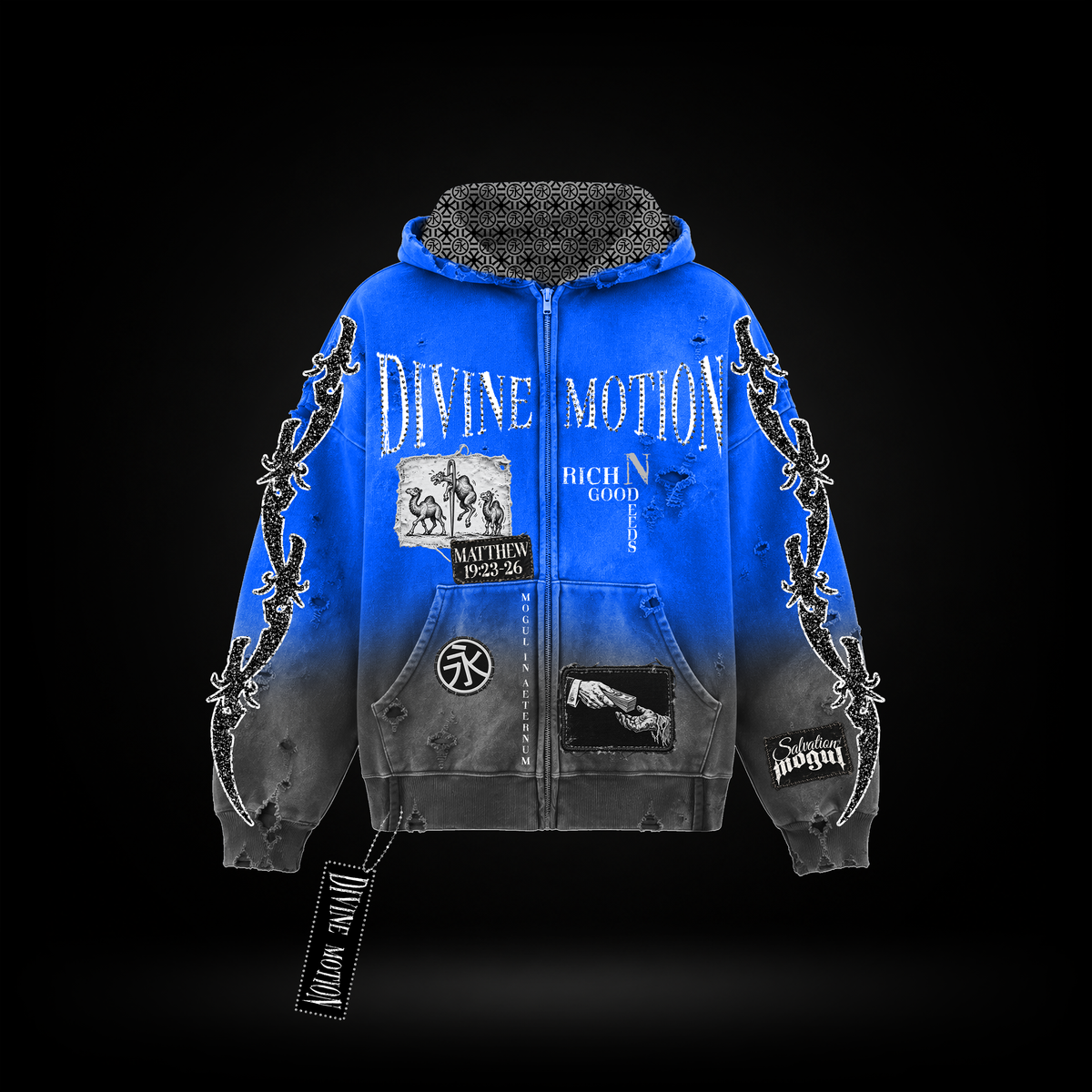 *Pre-Order* Divine Motion Hoodie (Blue/Gray)