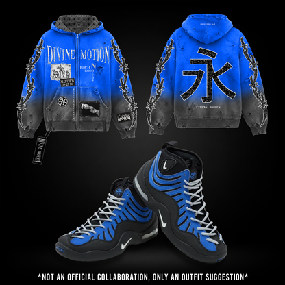 *Pre-Order* Divine Motion Hoodie (Blue/Gray)