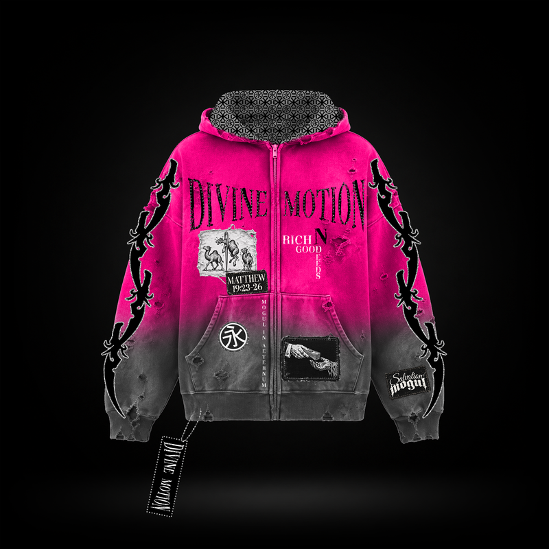 *Pre-Order* Divine Motion Hoodie (Pink/Gray)