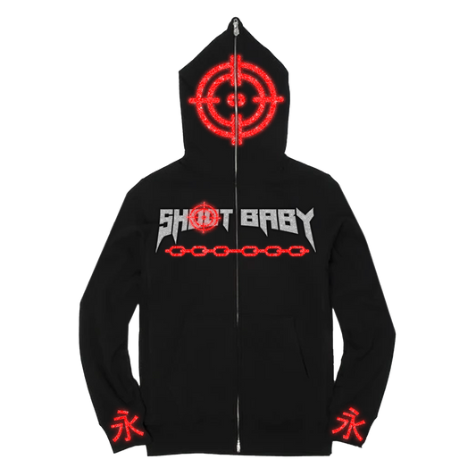 Xanman “Shoot Baby” Collab Full Zip Red (LIMITED EDITION)