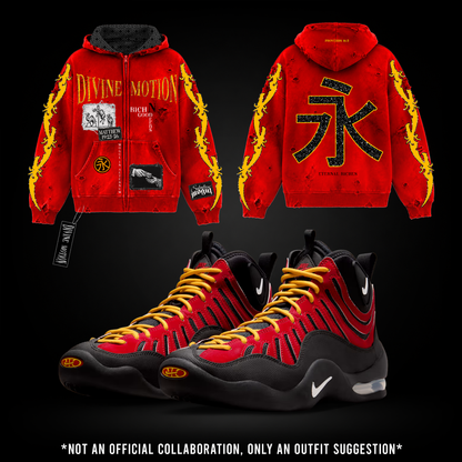*Pre-Order* Divine Motion Hoodie (Red/Yellow)