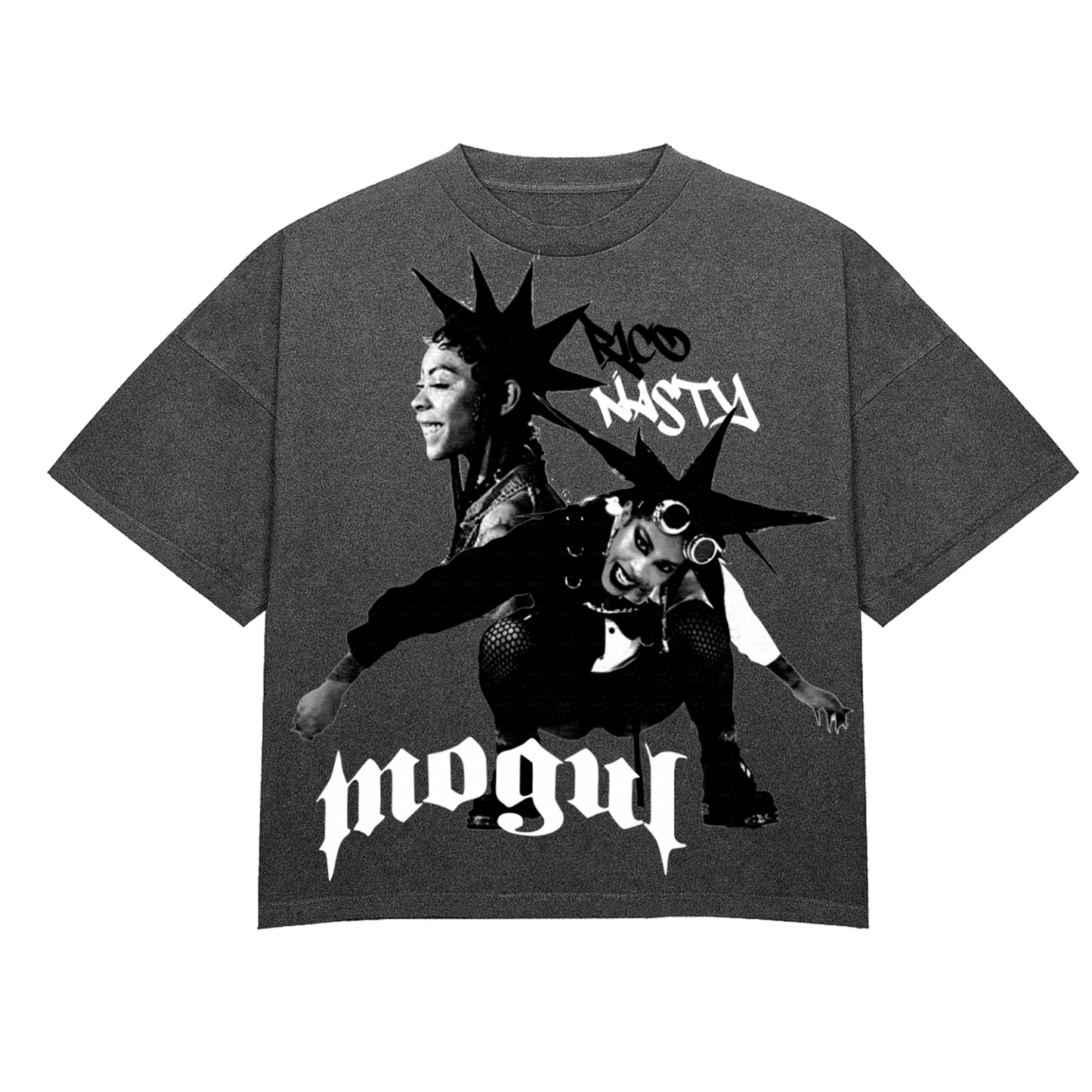 Rico Nasty x Mogul Oversized Acid Wash Tee