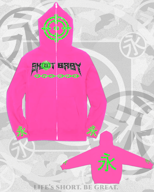 Xanman “Shoot Baby” Collab Full Zip Pink (LIMITED EDITION)
