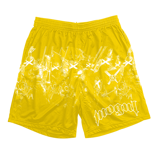 “Like Minded” Mesh Shorts (Yellow)